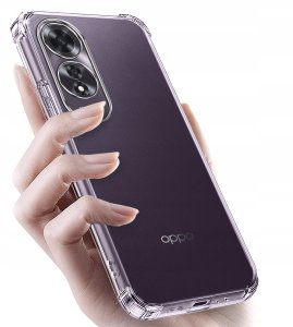 Etui do Oppo A60 ANTI-SHOCK CLEAR CASE + Szkło OCHRONNE 9H 2