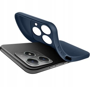 krainaGSM Etui do Realme C61 | C63 CASE SOFT MATT PLECKI MATOWE + SZKŁO OCHRONNE 9H 3