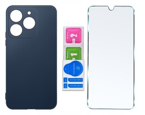 krainaGSM Etui do Realme C61 | C63 CASE SOFT MATT PLECKI MATOWE + SZKŁO OCHRONNE 9H 7