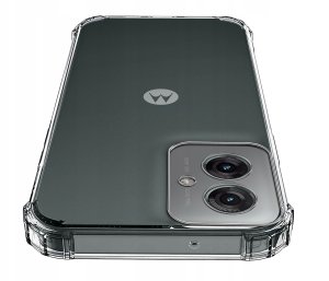 krainaGSM ZESTAW Etui do Motorola G55 5G ANTI-SHOCK CLEAR WZMACNIANE +3 SZTUKI SZKŁO 4