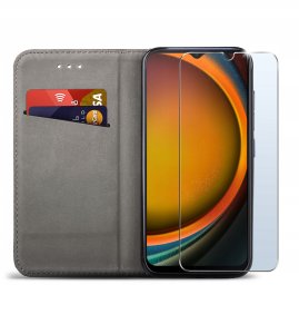 Etui do Samsung Galaxy Xcover 7 SMART MAGNET CASE + SZKŁO OCHRONNE 9H 4