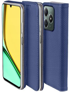 krainaGSM Etui do Realme C61 | C63 SMART MAGNET CASE PORTFEL + SZKŁO OCHRONNE 9H 5