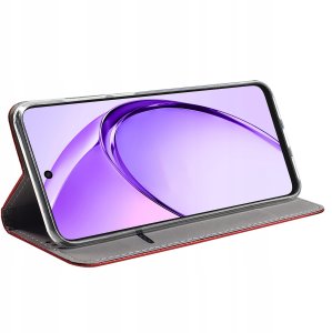 Etui do Oppo A40 | A40M SMART MAGNET CASE PORTFEL + SZKŁO 9H 4