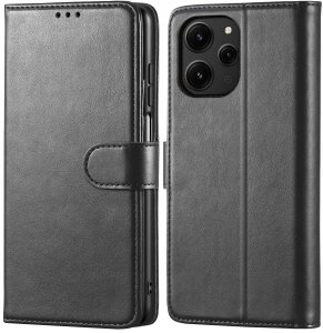 krainaGSM ETUI do Xiaomi Redmi 12 4G |SKÓRZANE PORTFEL BOOK TOKRA CASE CLASSIC +SZKŁO 2
