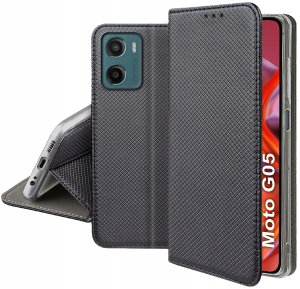 krainaGSM Etui z klapką do Motorola Moto G05 | E15 Zamykane Futerał + Szkło 5