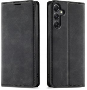 krainaGSM ETUI Z KLAPKĄ do Samsung A34 5G Zamykane, Magnetyczne Kabura + Szkło 3