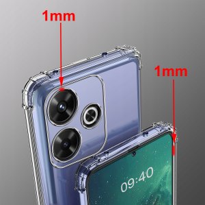 Etui do Xiaomi Redmi 13 4G ANTI-SHOCK CLEAR CASE + Szkło OCHRONNE 9H 5