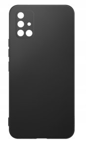 ZESTAW Etui do Samsung A51 Matowe Czarne Silikon + 2 SZTUKI SZKŁO 6