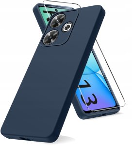 krainaGSM Etui do Xiaomi Redmi 13 4G CASE MATT PLECKI + SZKŁO OCHRONNE 9H 2