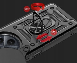 krainaGSM Etui do Xiaomi Redmi A4 PANCERNE SLIDE RING CASE + SZKŁO 9H 6