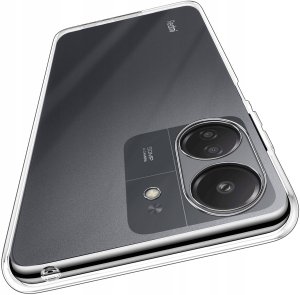 Etui do Xiaomi Redmi 13C | Poco C65 WZMACNIANE 360 CLEAR + Szkło 9H 3