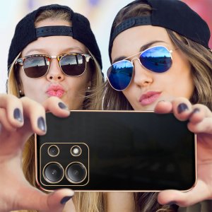 Etui do Xiaomi Redmi Note 13 | 13 4G GOLD GLAMOUR + Szkło OCHRONNE 9H 5