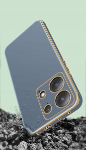 Etui do Xiaomi Redmi Note 13 Pro 4G GOLD GLAMOUR + Szkło OCHRONNE 9H 7