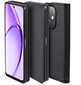 krainaGSM Etui do Oppo A40 | A40M SMART MAGNET CASE PORTFEL + SZKŁO 9H 6