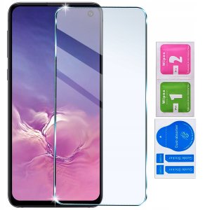 Etui z klapką do Samsung S10e Zamykane Czarne Futerał + Szkło 9H 9