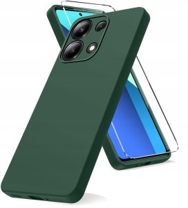 Etui do Xiaomi Redmi Note 13 | 13 4G SILIKON MATT + SZKŁO OCHRONNE 9H 2