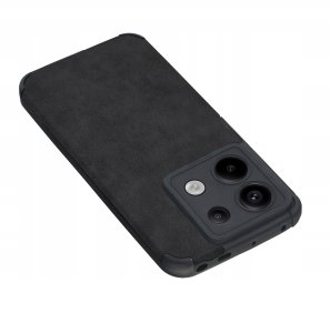 Etui do Xiaomi Redmi Note 13 Pro 4G silikonowe SKÓRZANE VINTAGE + Szkło 9H 3