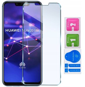 Etui z klapką do Huawei Mate 20 Lite Zamykane Czarne Futerał + Szkło 9H 9