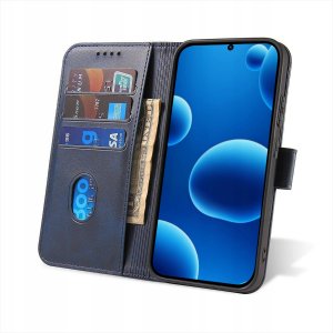 krainaGSM Etui do Oppo Reno 12 F 5G | 12 FS 5G | Skórzane PORTFEL SKIN CASE +Szkło 9H 3