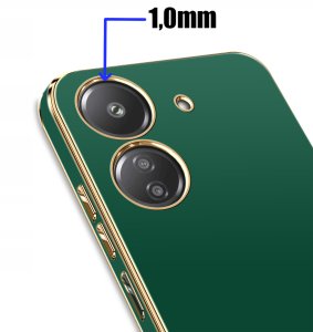 krainaGSM Etui do Xiaomi Redmi 13C | Poco C65 GOLDEDGE CASE + Szkło 9H 2