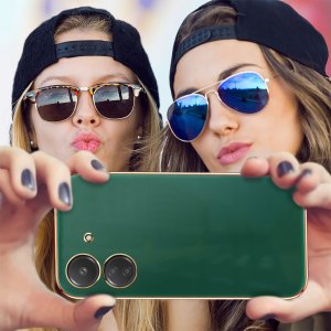 krainaGSM Etui do Xiaomi Redmi 13C | Poco C65 GOLDEDGE CASE + Szkło 9H 5