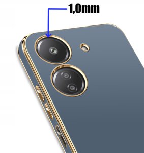 krainaGSM Etui do Xiaomi Redmi 13C | Poco C65 GOLDEDGE CASE + Szkło 9H 2