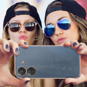 krainaGSM Etui do Xiaomi Redmi 13C | Poco C65 GOLDEDGE CASE + Szkło 9H 5