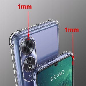 ZESTAW Etui do Oppo A60 ANTI-SHOCK CLEAR WZMACNIANE +3 SZTUKI SZKŁO 2