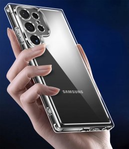 Etui do Samsung Galaxy S24 Ultra WZMACNIANE 360 CLEAR + Szkło 9H 3