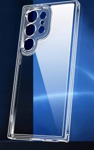 Etui do Samsung Galaxy S24 Ultra WZMACNIANE 360 CLEAR + Szkło 9H 5