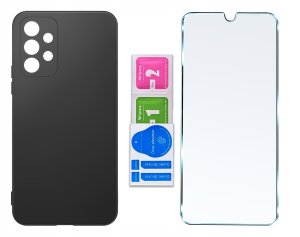 krainaGSM ETUI CASE MATT + SZKŁO 9H do Samsung Galaxy A23 5G 6