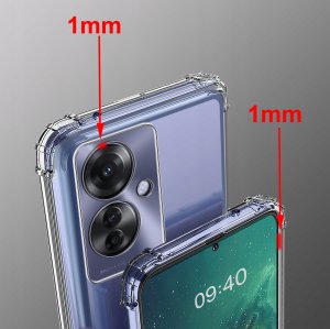 Etui do Oppo Reno 11F 5G ANTI-SHOCK CLEAR CASE + Szkło OCHRONNE 9H 2