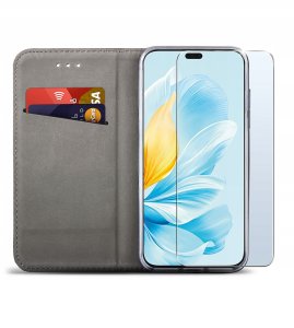 Etui do Honor 200 Lite 5G SMART MAGNET CASE PORTFEL + SZKŁO 9H 2