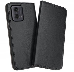 krainaGSM ETUI SKÓRZANE do MOTOROLA MOTO G24|G04 MAGNETYCZNE BOOK CASE TOKRA SZKŁO 9H 5