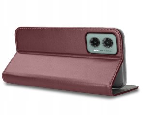 ETUI SKÓRZANE do Motorola Moto G35 5G MAGNETYCZNE BOOK CASE TOKRA SZKŁO 9H 3