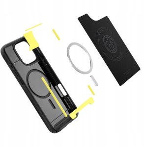 Spigen Etui Spigen Rugged Armor Mag MagSafe do Apple iPhone 17 Pro Matte Black 4