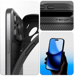 Etui Spigen Liquid Air do Apple iPhone 17 Pro Matte Black 13