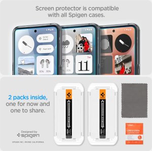 Szkło hartowane Spigen Glas.tr ez Fit do Nothing Phone 3 Clear [2 PACK] 13