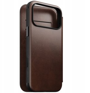 Nomad Modern Leather Folio, rustic brown (Horween) - iPhone 17 Pro Max 3