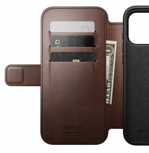 Nomad Modern Leather Folio, rustic brown (Horween) - iPhone 17 Pro Max 6