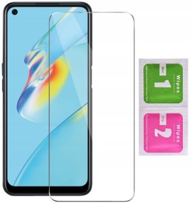 krainaGSM Etui z klapką do Oppo A54 5G | A74 5G Zamykane Czarne Futerał + Szkło 9H 10