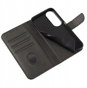 Etui do Oppo A60 4G Skórzane PORTFEL SKIN CASE + Szkło OCHRONNE 9H 5