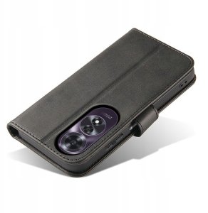 Etui do Oppo A60 4G Skórzane PORTFEL SKIN CASE + Szkło OCHRONNE 9H 7