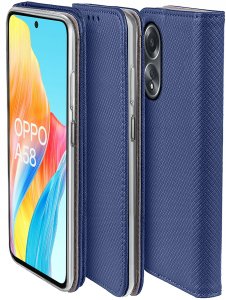 Etui do Oppo A58 4G SMART MAGNET CASE PORTFEL + SZKŁO 9H 5