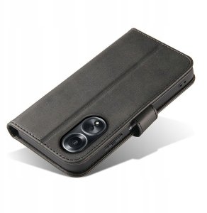 Etui do Oppo A58 4G Skórzane PORTFEL SKIN CASE + Szkło 9H 6