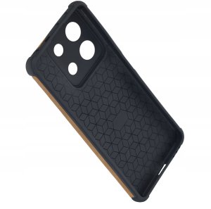 Etui do Xiaomi Redmi Note 13 Pro 5G silikonowe SKÓRZANE VINTAGE + Szkło 9H 4