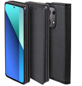 Etui do Xiaomi Redmi Note 13 | 13 4G SMART MAGNET CASE PORTFEL + SZKŁO 9H 6