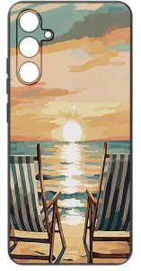 ETUI do Samsung Galaxy S23 FE WZORY |SILIKONOWE MATT CASE + SZKŁO 9H 3