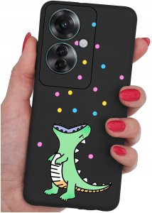 ETUI do Oppo Reno11 F 5G WZORY | SILIKONOWE MATT CASE + SZKŁO HARTOWANE 9H 2