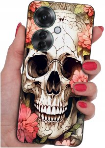 ETUI do Oppo Reno11 F 5G WZORY | SILIKONOWE MATT CASE + SZKŁO HARTOWANE 9H 2